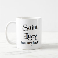 saint lucy coffee mug
