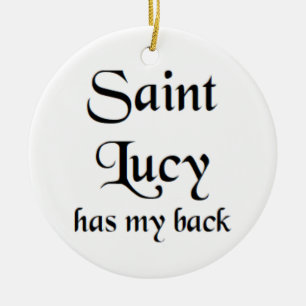 saint lucy coffee mug ceramic ornament