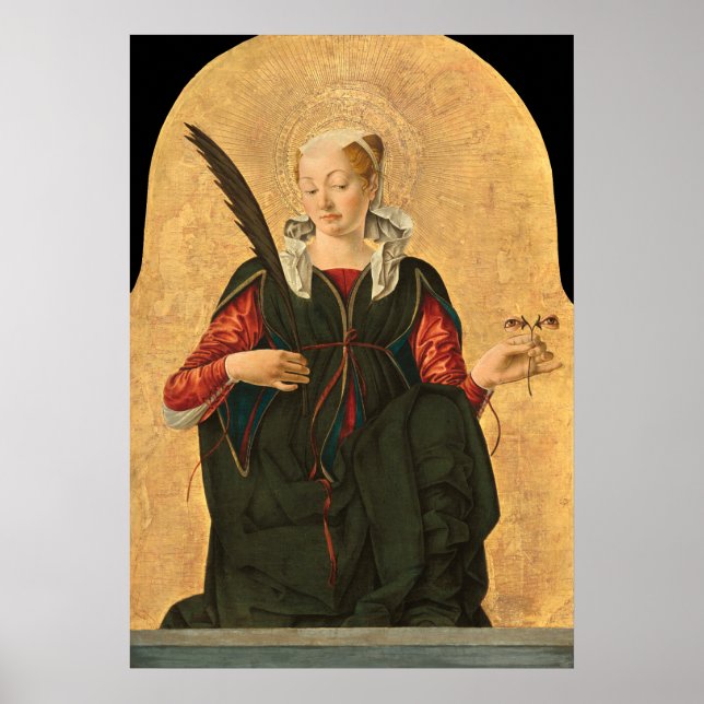 Saint Lucy - Francesco del Cossa Poster des Beaux- (Devant)