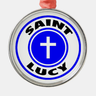 Saint Lucy Metal Ornament