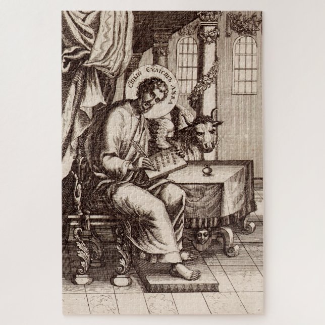 Saint Luke the Evangelist and Apostle Jigsaw Puzzle (Vertical)