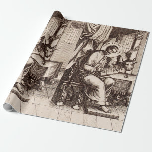 Saint Luke the Evangelist and Apostle Wrapping Paper