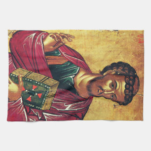Saint Luke the Evangelist Orthodox icon Kitchen Towel