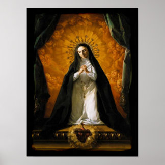 Saint Margaret Mary Alacoque Heart - Giaquinto Poster