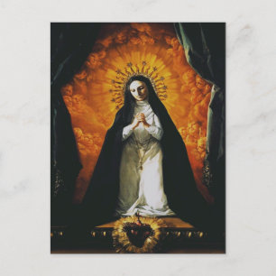 Saint Margaret Mary Alacoque Postcard