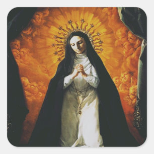 Saint Margaret Mary Alacoque Square Sticker