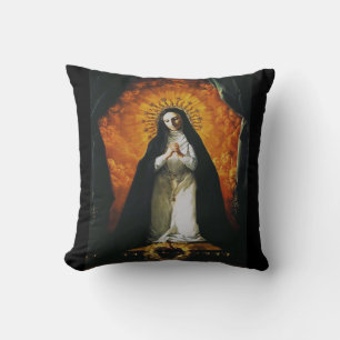 Saint Margaret Mary Alacoque Throw Pillow