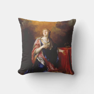Saint Margaret of Scotland Throw Pillow