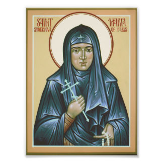 Saint Maria of Paris Icon Print