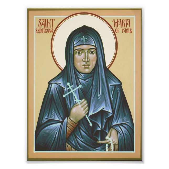 Saint Maria of Paris Icon Print (Front)