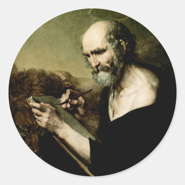 Saint Mark the Evangelist Classic Round Sticker (Front)
