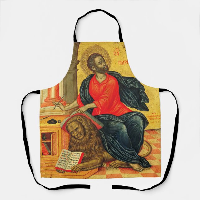 Saint Mark the Evangelist orthodox icon Apron (Front)