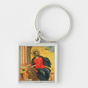 Saint Mark the Evangelist orthodox icon Keychain