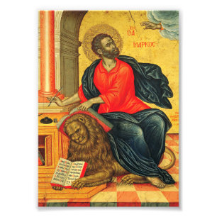 Saint Mark the Evangelist orthodox icon Photo Print