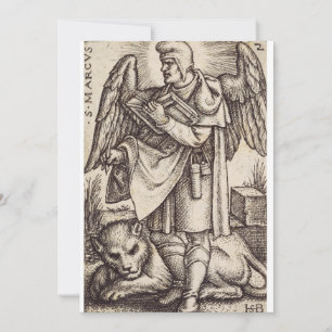 Saint Mark the Evangelist patron of Venice Holiday Card