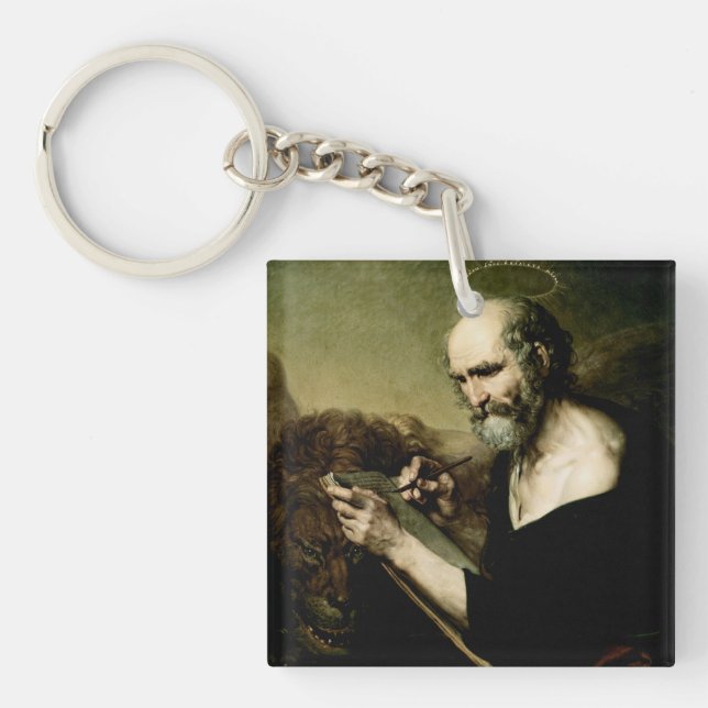 Saint Mark the Evangelist Premium Venetian Majesty Keychain (Front)