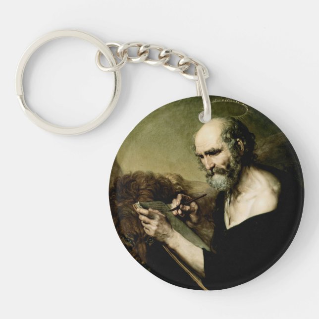 Saint Mark the Evangelist Premium Venetian Majesty Keychain (Front)
