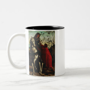 Saint Martin and the Beggar Two-Tone Coffee Mug
