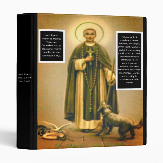 Saint Martin de Porres Binder (Front/Spine)