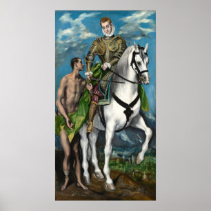 Saint Martin - El Greco, Greek Fine Art Poster