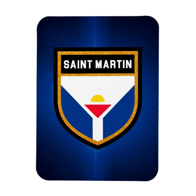 Saint Martin Flag Magnet (Vertical)