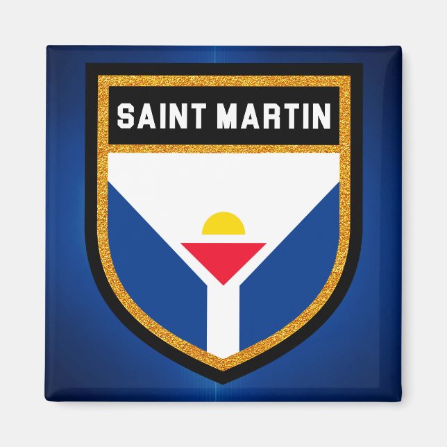 Saint Martin Flag Magnet (Front)