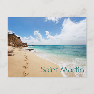 Saint Martin island. Caribbean Postcard