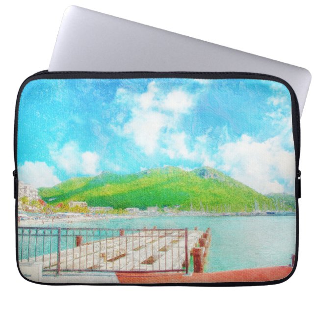 Saint Martin Laptop Sleeve (Front)