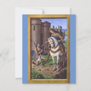 Saint Martin of Tours cutting his cloak in two