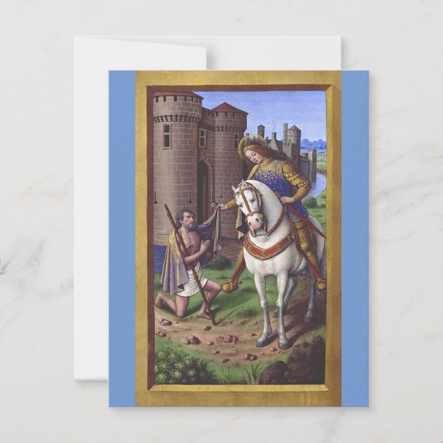 Saint Martin of Tours cutting his cloak in two (Front)