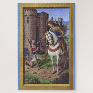 Saint Martin of Tours cutting his cloak in two Jigsaw Puzzle