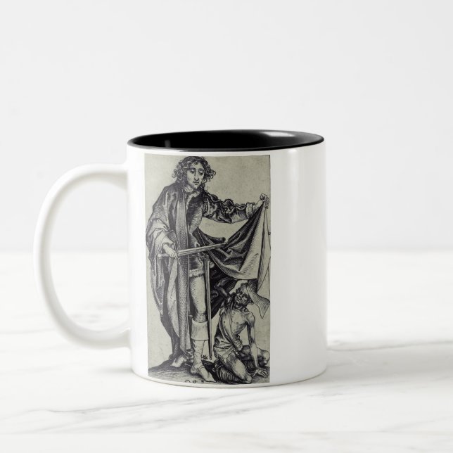 Saint Martin of Tours Two-Tone Coffee Mug (Left)