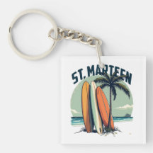 Saint-Martin Surf Keychain