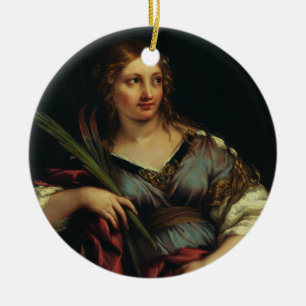 Saint Martina of Rome by Pietro Berrettini Ceramic Ornament