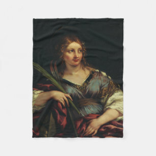 Saint Martina of Rome by Pietro Berrettini Fleece Blanket