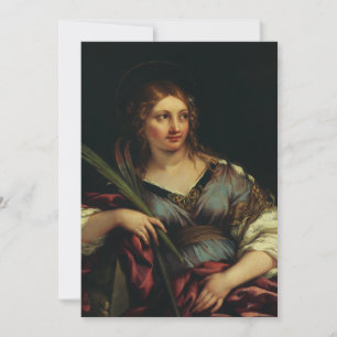 Saint Martina of Rome by Pietro Berrettini Invitation