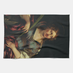 Saint Martina of Rome by Pietro Berrettini Kitchen Towel
