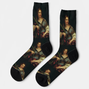 Saint Martina of Rome by Pietro Berrettini Socks