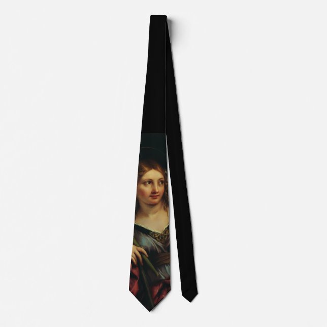 Saint Martina of Rome by Pietro Berrettini Tie (Front)