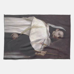 Saint Martyr Angelus of Jerusalem Kitchen Towel