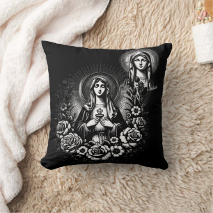 Saint Mary Catholic Christian Catholic Faith Gift Throw Pillow