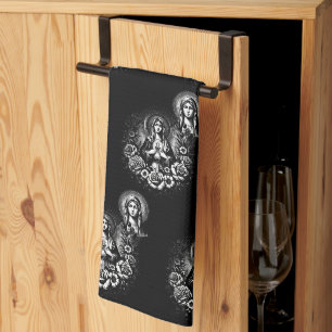 Saint Mary Catholic Christian Catholic Meditation Kitchen Towel