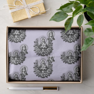 Saint Mary Catholic Christian Soft Lavender Tissue Paper