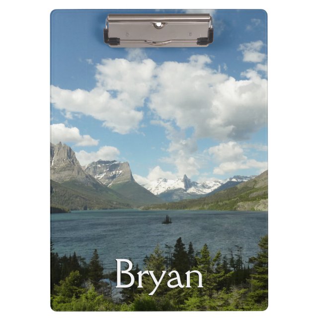 Saint Mary Lake II at Glacier National Park Clipboard (Front)
