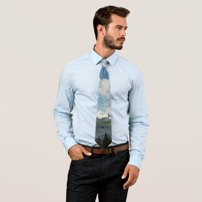 Saint Mary Lake II at Glacier National Park Tie (In Situ)