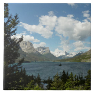 Saint Mary Lake II at Glacier National Park Tile