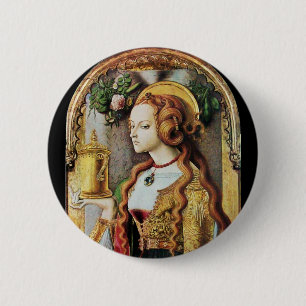 SAINT MARY MAGDALENE 2 INCH ROUND BUTTON