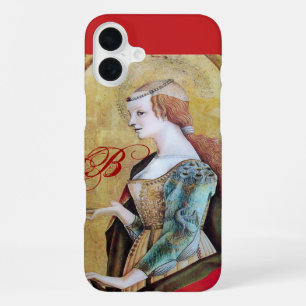 SAINT MARY MAGDALENE MONOGRAM Gold Yellow ,Red iPhone 16 Plus Case