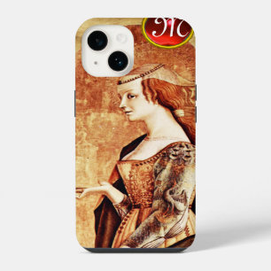 SAINT MARY MAGDALENE Parchment Ruby Gem Monogram iPhone 14 Case