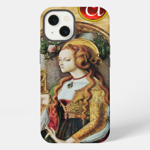SAINT MARY MAGDALENE Parchment Ruby Gem Monogram iPhone 13 Case